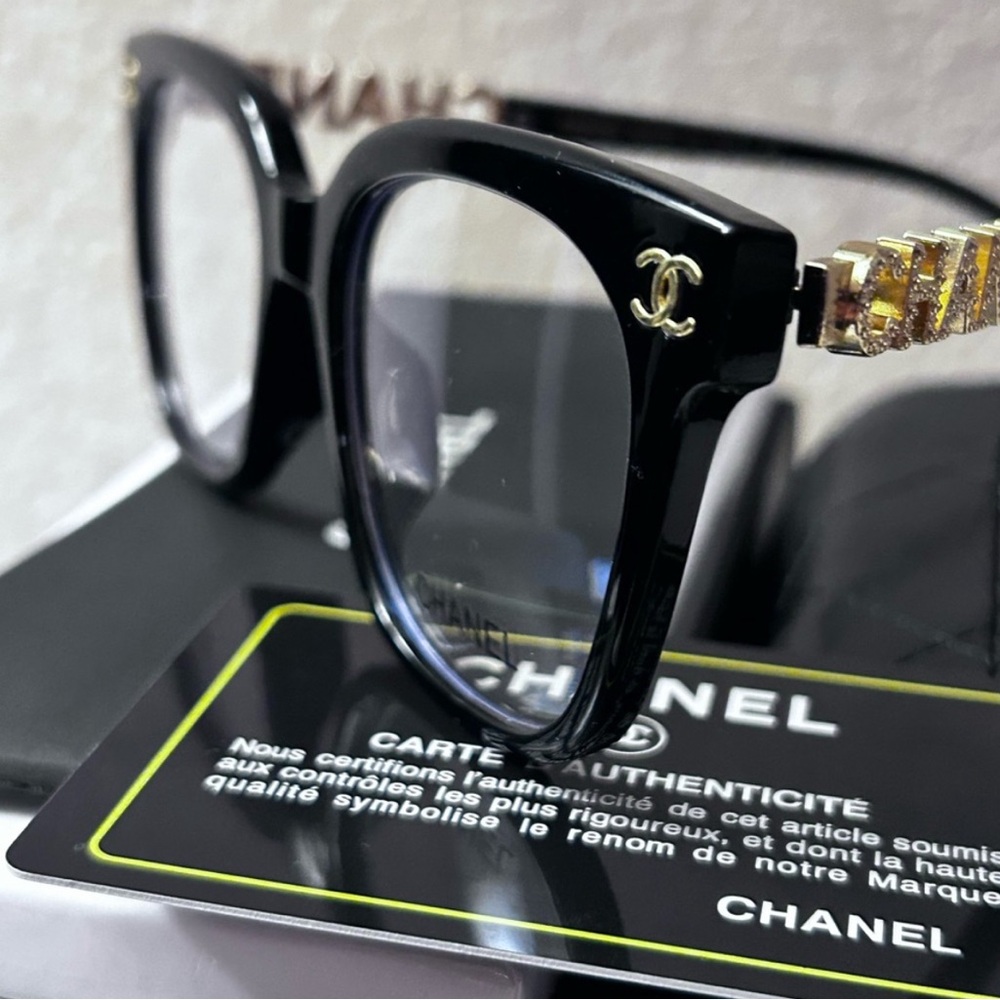 Authentic Chanel Clear blue light Blocking Glasses